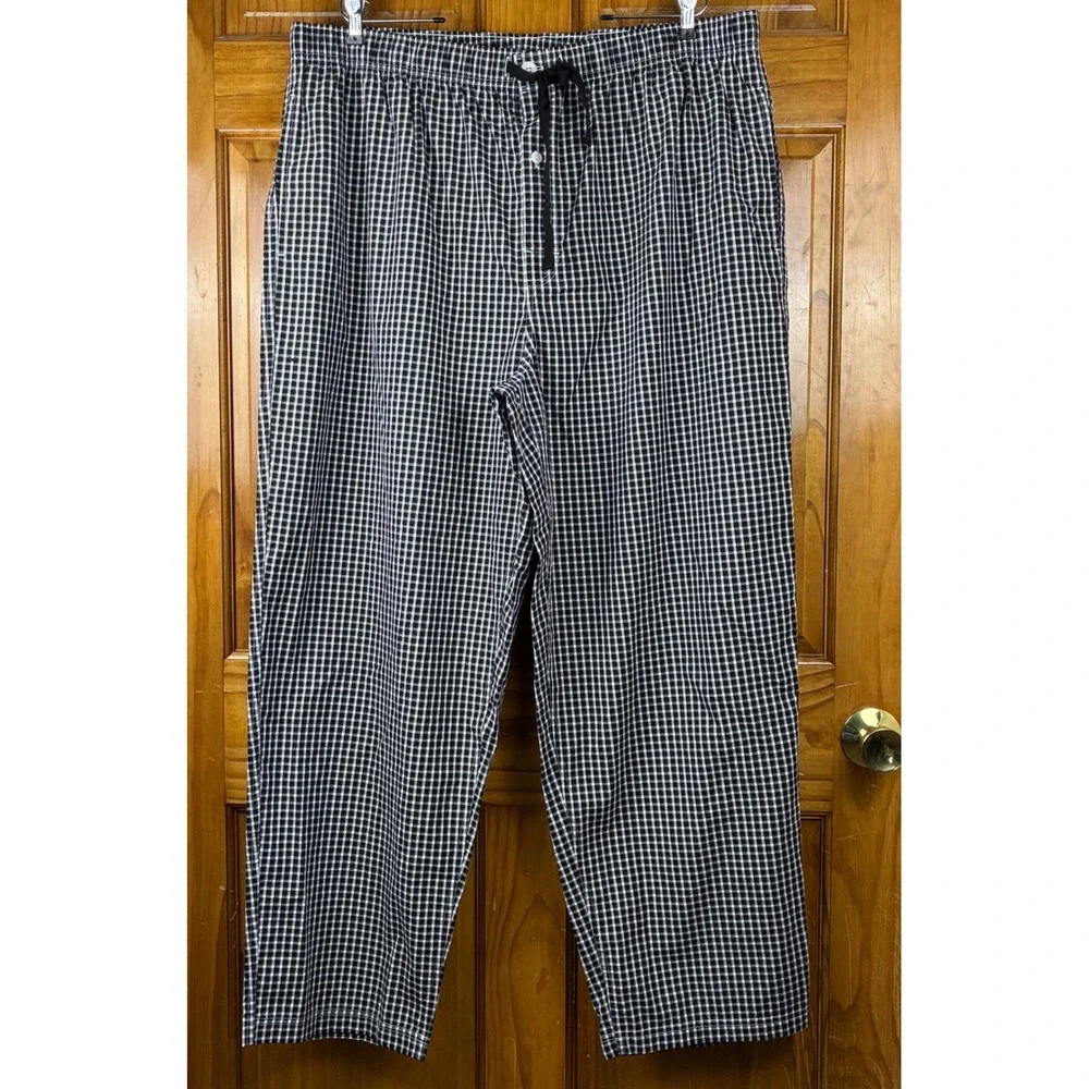 Cremieux Loungewear Mens 2XB Gingham Plaid Cotton Pajama Pants Gingham Classic